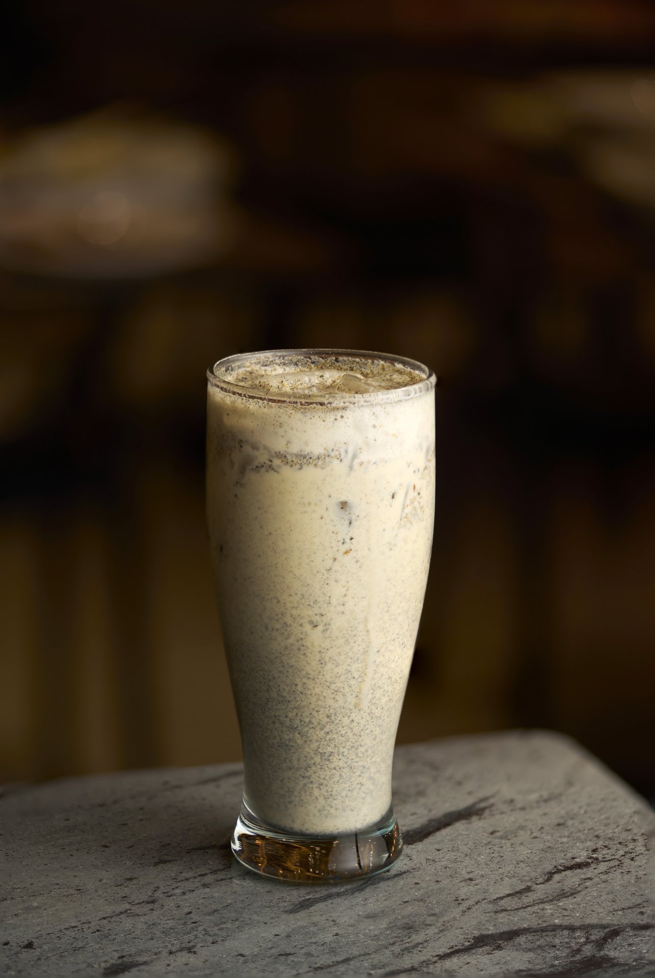 Black Sesame Milk Tea 